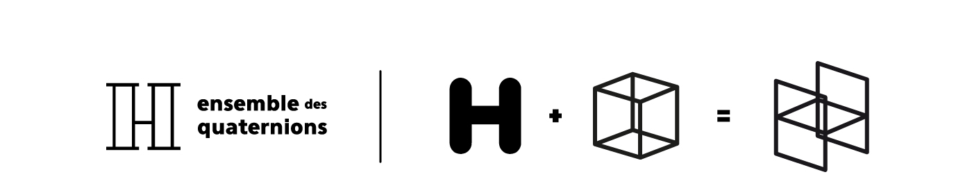 image illustrant la construction du logotype de quaternion