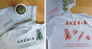 Photo du blog, détail des supports textiles imprimés en sérigraphie par Superfruit pour Akebia