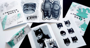 Post blog : Photos des fanzines de la collection Réclame Pas en photocopie et sérigraphie par Superfruit. Costume Michelin, Batwoman, typo et photomontages