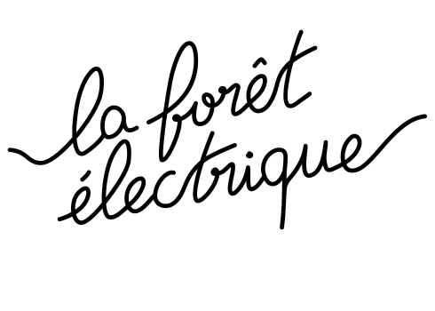 gif de la typographie créée pour la Foret Electrique par Superfruit