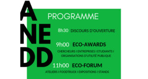 Premier morceau du programme des ANEDD 2019 à la Toulouse Business School : discours, eco-award, eco-forum.