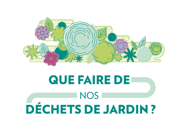 Illustration Titre reprenant les éléments visuels de l'affiche France Nature Environnement pour la Campagne "Que faire de nos déchets de Jardin" créée par Superfruit